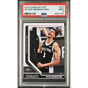 Victor Wembanyama 2023 Panini NBA All-Rookie 1st Team 577 Rookie Card PSA 9 Mint